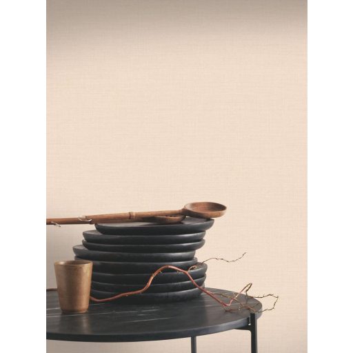 Minimalista durva szövet textúrájú egyszínű minta homokszín tónus tapéta