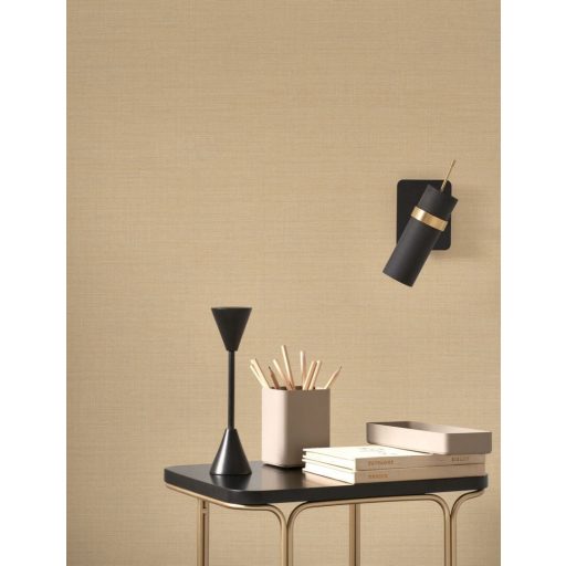 Minimalista durva szövet textúrájú egyszínű minta capuccino tónus tapéta