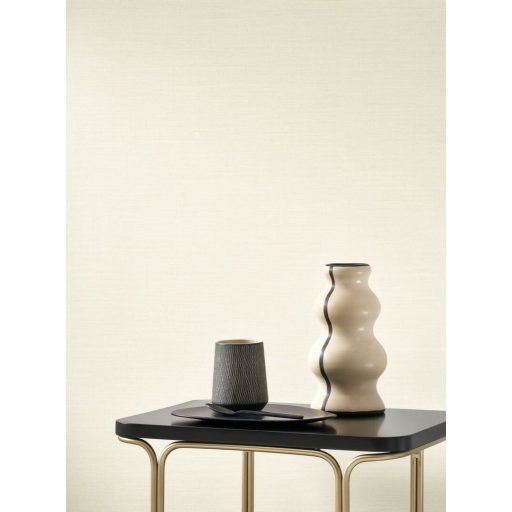 Minimalista durva szövet textúrájú egyszínű minta krémszín tónus tapéta