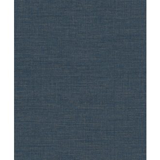   Minimalista durva szövet textúrájú egyszínű minta kék/tintakék tónus tapéta