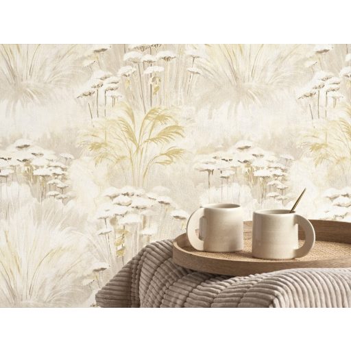 Séta tengerparti dűnék közt virtuóz megjelenítésű pazar (marram)füvek krém bézs szürkésbézs és aranysárga tónus tapéta