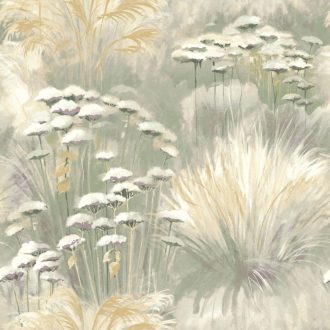   Séta tengerparti dűnék közt virtuóz megjelenítésű pazar (marram)füvek fehér bézs szürke tengerzöld lila és barna tónus tapéta