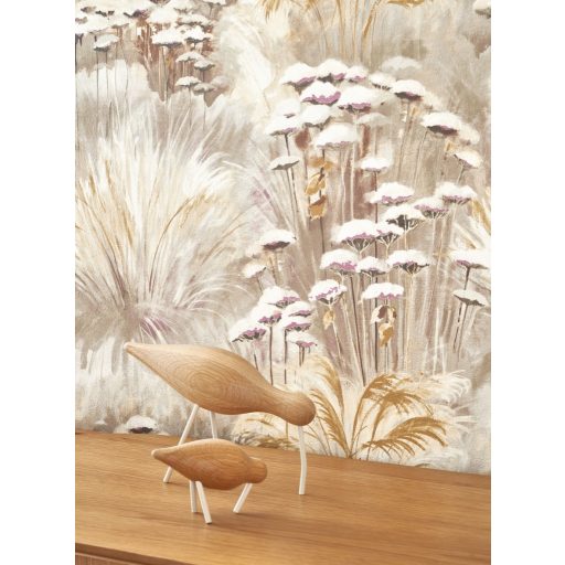 Séta tengerparti dűnék közt virtuóz megjelenítésű pazar (marram)füvek fehér szürke barna szürkésbarna bíbor és aranybarna tónus tapéta