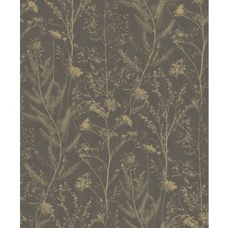   Tengeri levendula só és tatárvirág kompozíciója nyers meszelt vakolat háttéren sötétbarna és bézsarany tónus finom mintafény tapéta