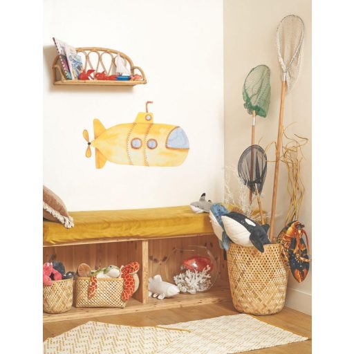 Újra akcióban a sárga tengeralattjáró sárga barna és szürke tónus matrica