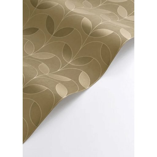 Kabaréénekesnők nyakdísze (diadém) ihlette grafikus art deco design aranybarna és arany tónus fémes mintarészek tapéta