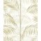 Kifinomult és fenséges karcsú pálmatörzsek pazar levélzettel fehér szürkésbézs és aranyló-olívzöld tónus finom mintafény tapéta