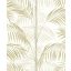 Kifinomult és fenséges karcsú pálmatörzsek pazar levélzettel fehér szürkésbézs és aranyló-olívzöld tónus finom mintafény tapéta