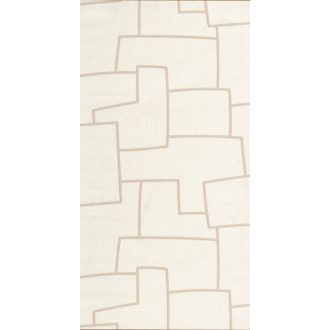   Titokzatos szabálytalan geometrikus formák inka művészeti inspirációja krémfehér homokszín és barna tónus tapéta