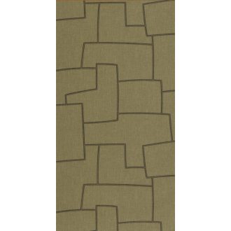   Titokzatos szabálytalan geometrikus formák inka művészeti inspirációja khakizöld antracit és aranybarna tónus tapéta