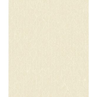   Vizuális csemege! Kifinomult stilizált texturált kis levélmintázat krém bézs és írisz tónus tapéta