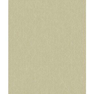   Vizuális csemege! Kifinomult stilizált texturált kis levélmintázat mandulazöld és arany tónus tapéta