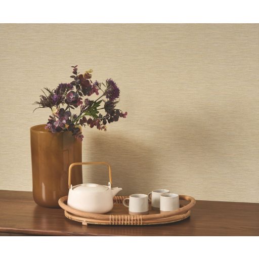 Hiteles és természetes szalmafonat texturált mintázat szalmabézs/mézes-homok tónus tapéta