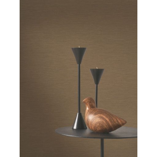 Hiteles és természetes szalmafonat texturált mintázat karamell/mogyoróbarna tónus tapéta