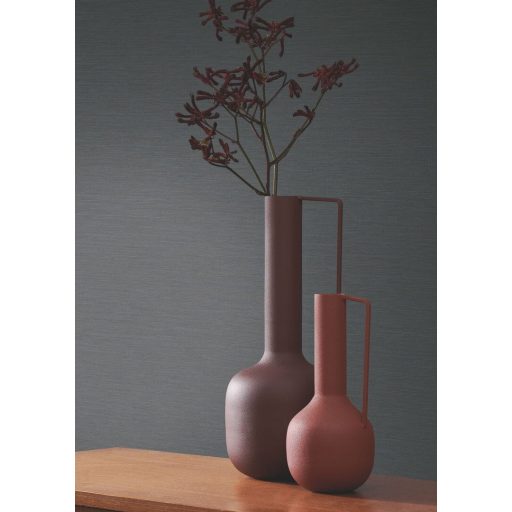 Hiteles és természetes szalmafonat texturált mintázat kékesszürke/indigókék tónus tapéta