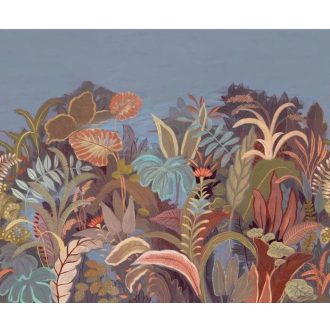   Trópusi bőségben tobzodó egzotikus kompozíció változatos virágokkal "M" leírhatatlan színorgia falpanel