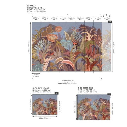 Trópusi bőségben tobzodó egzotikus kompozíció változatos virágokkal "L" leírhatatlan színorgia falpanel