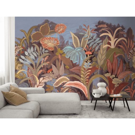 Trópusi bőségben tobzodó egzotikus kompozíció változatos virágokkal "L" leírhatatlan színorgia falpanel