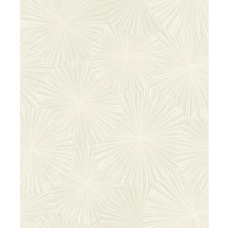   Dinamikus a nap sugaraira emlékeztető grafikus minta krétahér és krém/bézs tónus finom mintafény tapéta