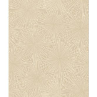   Dinamikus a nap sugaraira emlékeztető grafikus minta homokszín és bézs tónus finom mintafény tapéta