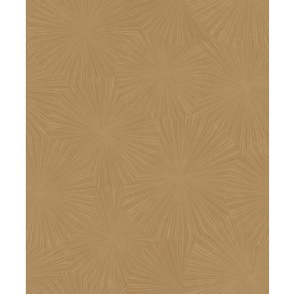   Dinamikus a nap sugaraira emlékeztető grafikus minta aranybarna és arany tónus finom mintafény tapéta