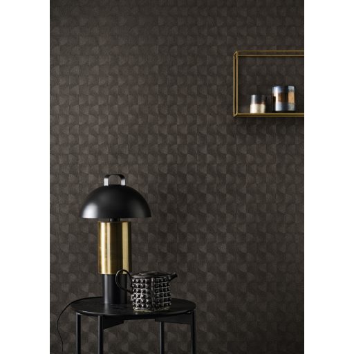 Távoli galaxisok csillagköde ultra-grafikus geometriai minta faszén fekete és sötétszürke tónus finom fény tapéta