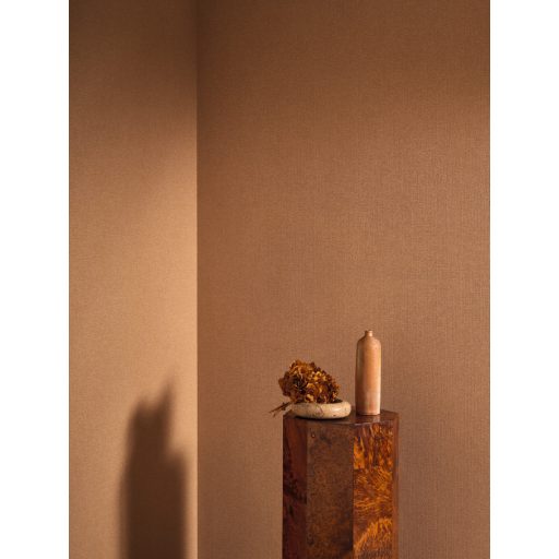 Finom plumetis minta - apró domborodó összekapcsolt elemek játékos textúrája terrakotta narancs és barnás-vörös finom fény tapéta