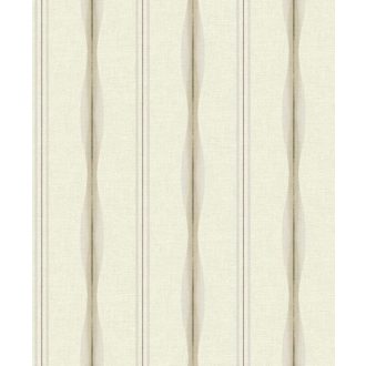   Klasszikus csíkozás újjászületése - organikus ritmus és kézműves mélység krémfehér világos és sötétbarna tónus tapéta