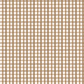   Provence-i derű - Vichy kockás textilhatású minta tevebarna bézs és fehér tónus tapéta