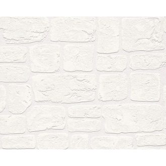   As-Creation Dekora Natur 6, 2040-42  Natur kőmintás fehér tapéta
