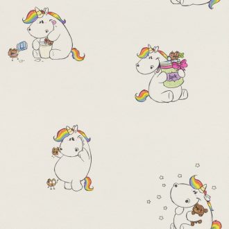   Rasch Make a Change 211900 gyerekszobai mese egyszarvúak krémfehér szines tapéta