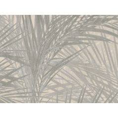   BN ZEN 218740 PALM LUST Natur trópusi nagyméretű pálmalavelek bézs barna szürke tapéta
