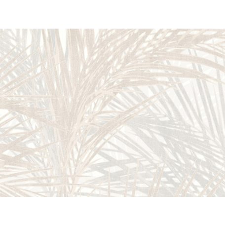 BN ZEN 218743 PALM LUST Natur trópusi nagyméretű pálmalavelek krém bézs szürkésbézs tapéta