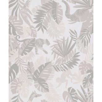 BN #Smalltalk 219306 trópusi dzsungel krémfehér krém tapéta