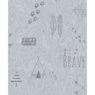 BN #Smalltalk 219321  indiánvilág kék szürke tapéta