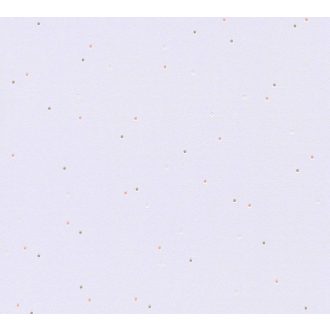 Gyerekszobai kis szines pontok világos orgonalila rózsaszín szürke fehér tapéta