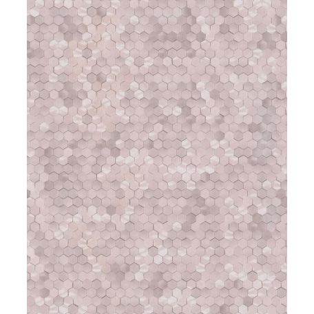 BN Finesse Dimensions 219584 Geometrikus hatszökek színátmenettel krém rózsaszín tapéta