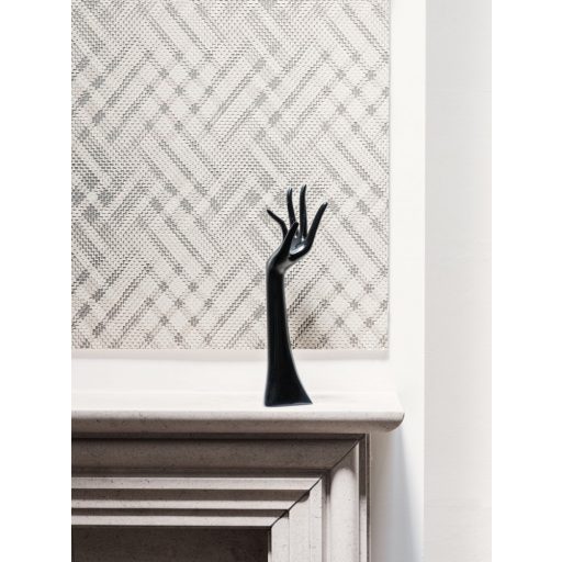 BN Finesse 219702  Art Deco geometikus káróminta szürke bézs ezüst  tapéta