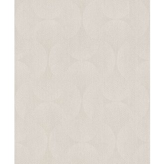 BN Finesse 219740 Art Deco grafikus pontokkal kialakított minta bézs krémfehér tapéta