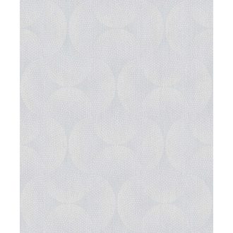 BN Finesse 219741 Art Deco grafikus pontokkal kialakított minta szürke fehér tapéta