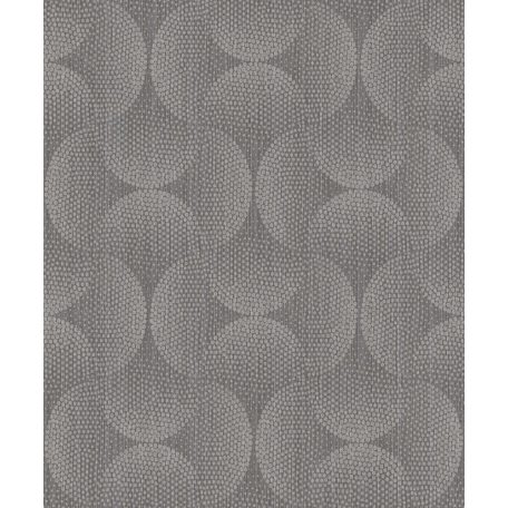 BN Finesse 219743  Art Deco grafikus pontokkal kialakított minta szürkésbarna bézs tapéta