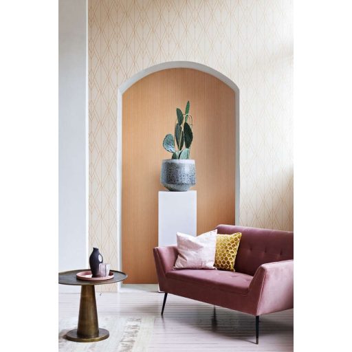 BN Finesse 219752  texturált egyszínű terrakotta/rézszín tapéta