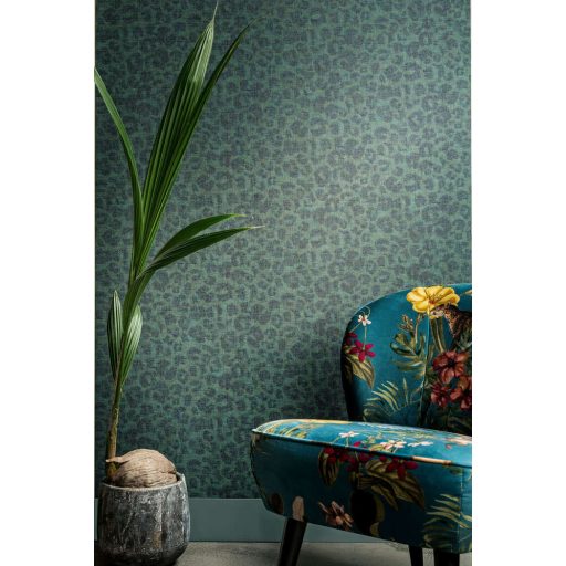 BN Panthera 220144 natur állatbőr minta leopárd zöld zöldes fekete tapéta