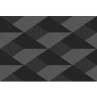 Geometriai csoda - felnagyított izometrikus kockák háromdimenziós illúziója szürke sötétszürke és antracit tónus falpanel