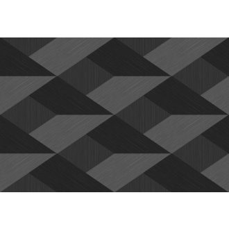   Geometriai csoda - felnagyított izometrikus kockák háromdimenziós illúziója szürke sötétszürke és antracit tónus falpanel