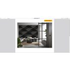 Geometriai csoda - felnagyított izometrikus kockák háromdimenziós illúziója szürke sötétszürke és antracit tónus falpanel