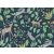 BN Doodleedo 220704 CATCH ME IF YOU CAN Gyerekszobai erdei állatok sűrű növényzetben éjkék barna szürke zöld tapéta
