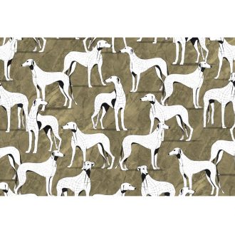   Agarak egy angol vidéki kastély falán de kortárs szemmel újragondolva zöldesbarna olívzöld fekete és fehér tónus falpanel