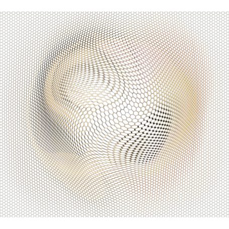 Erismann ELLE Decoration 2, 2238-10 GALAXY Geometrikus 3D galaktikus fantázia Vasarely nyomán krém bézs fekete arany falpanel
