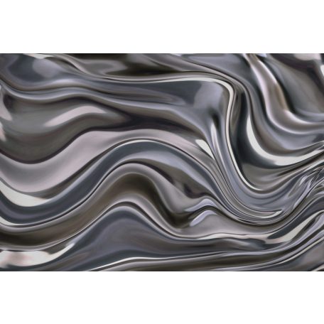 Erismann ELLE Decoration 2, 2240-10 ILLUSION 3D optikai illúzió felnagyított hullámminta szürke ezüst falpanel
